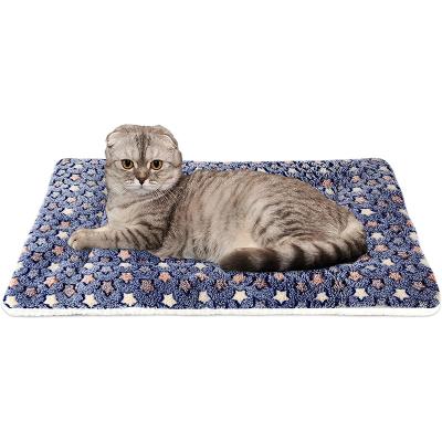 China Cat Sleep Self Heating Mat Comfort Plush Pet Heater Pad Heater Pet Mat Passionate Bed For Dog for sale