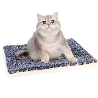 China Heating Pet Sleeping Mat Self Comfort Plush Pet Cat Bed Pet Heating Mat For Dog for sale