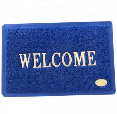 China Washable Anti Slip PVC Reel Home Logo PVC Home Indoor Outdoor Door Mat for sale