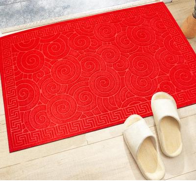 China Washable PVC Dust Floor Mat Multi Color Velvet Anti Disinfection Mat For Front Entrance for sale