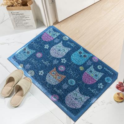 China Washable Customized Printed PVC Reel Door Mat With Non-fading Surface Mat for sale