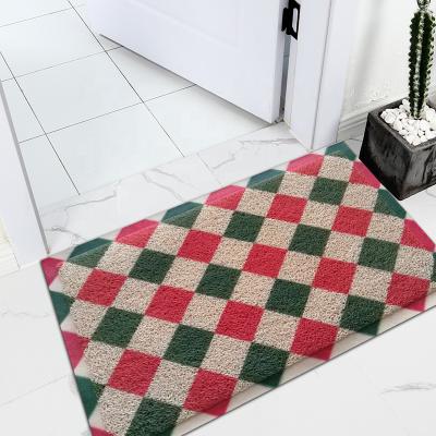 China 100% Washable PVC Printed ANTI-SLIP Carpet Floor Mat Customized Doormat for sale