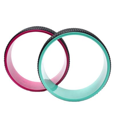 China Factory Trade Good Quality Eco Friendly Yoga Exercise Wheel Set For Massage Point Pink Green Training Wheel for sale