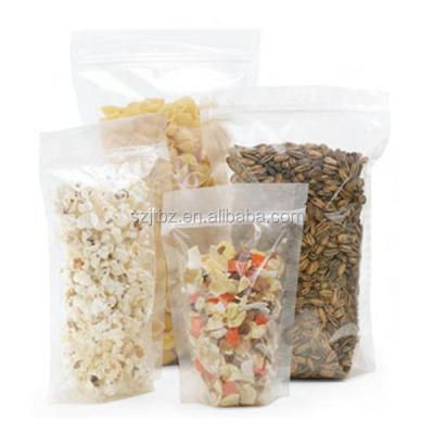 China Clear Moisture Proof Biodegradable Food Packaging Zipper Bag for sale