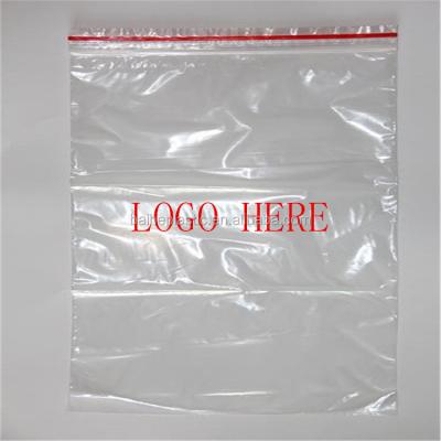 China LDPE moisture proof 40 micron plastic bags with own logo for sale