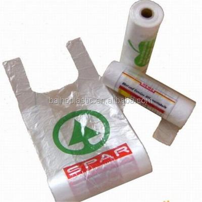 China LDPE HDPE Moisture Proof PE Recyclable Packaging T Shirt Shopping Plastic Bags for sale