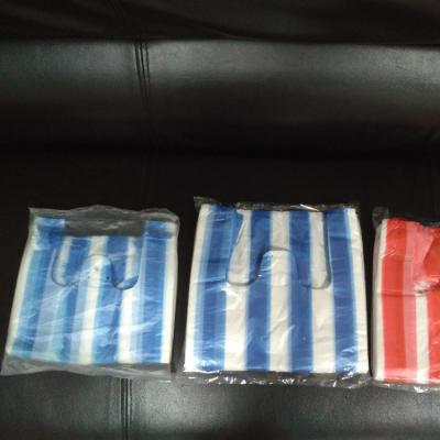 China Moisture Proof PE Bags With Stripe Color For Shopping Bags for sale