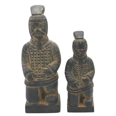 China China Garden Supplies Custom Handmade Craft Supplies Terracotta Ceramic Warriors Ornament Statues For Decoration for sale