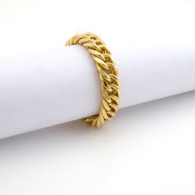 China 2022 Hiphop Fashion Bracelet Wholesale Gold Plated Charm Gold Twisted Bracelet for sale