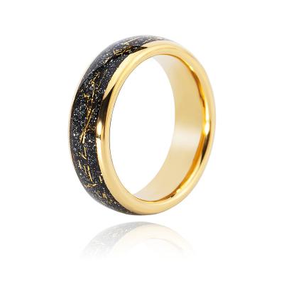 China Wholesale Fashion Punk Customized Size Jewelry Rings 6Mm Ease Fit Gold Rings for sale