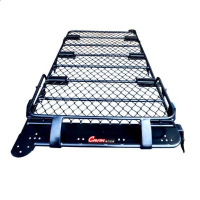 China Cargo Hauling Aluminum Universal Car Accessories Black Flat Roof Rail Customized Rack For Toyota FJ Cruiser for sale