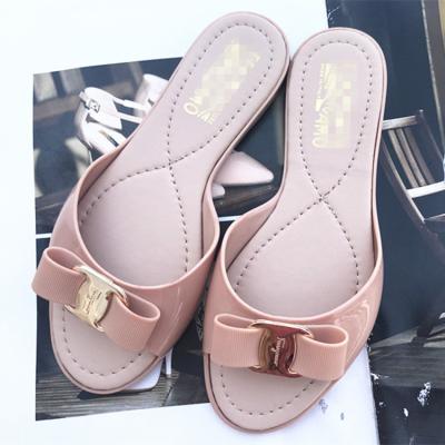 China New Style Flip Flops Ladies Shoes China Anti-Slippery Fish Mouth PVC Crystal Sandals Fashion Jelly Slip-on Shoes Non-slip Shoes For Women for sale