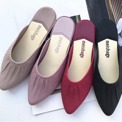 China Hot Sale Anti-slippery Anti-slippery Women's Fashion Hot Sale Women's Fashion Soft Toe Sandals Girls Mules PVC Shoes Summer Wedge Heel Sandals for sale