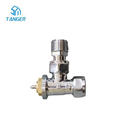 중국 브러시 자동 온도 조절 방열기 밸브는 트프 크롬 15 밀리미터 X1/2를 