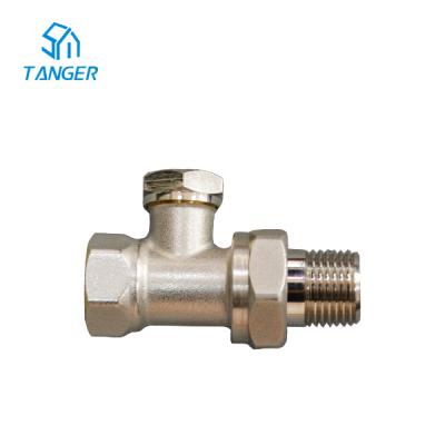 Κίνα Trv Straight Nickel Plated Towel Rail Valves Towel Through 1/2