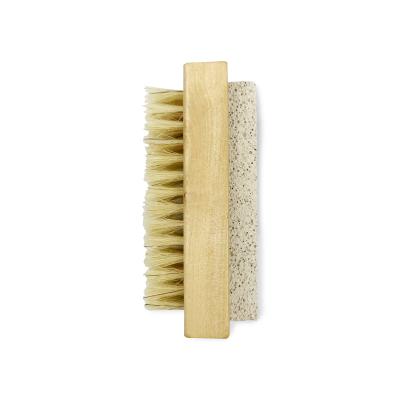 China Wholesale Custom Eco-friendly Bath Brush Nail Brush Wooden Cleaning Brush With Two Sides for sale