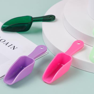 China Custom Viable High Quality PP Material Process Scoop Bath Salt Plastic Electroplating Spoon for sale