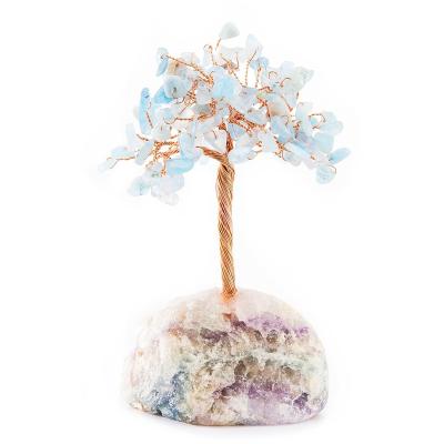 China Tree Crystal Wishing Money Fortune Trees Blue Green Healing Gemstone from Europe for sale