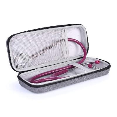 China Funtional EVA Case Factory Price Universal Gray Custom Carry First Aid Kit Bag Stethoscope Outdoor Portable Shockproof Protective Case for sale