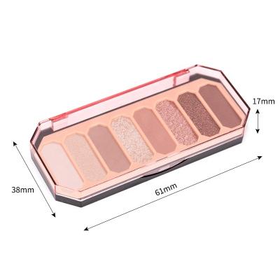 China Rich-pigment Waterproof Eye Shadow Palette Waterproof Eyeshadow Palette Pan The-8 Custom Logo Eyeshadow for sale