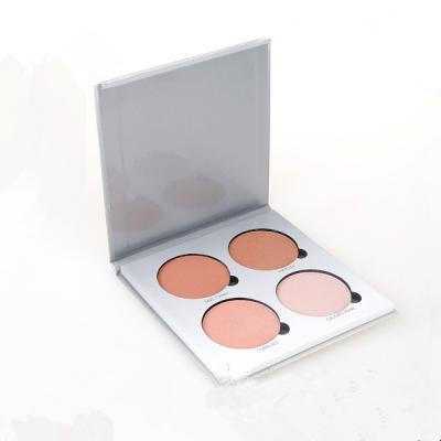 China New Product Natural Blush Palette Private Label 4 Colors Pressed Powder Waterproof Base for sale