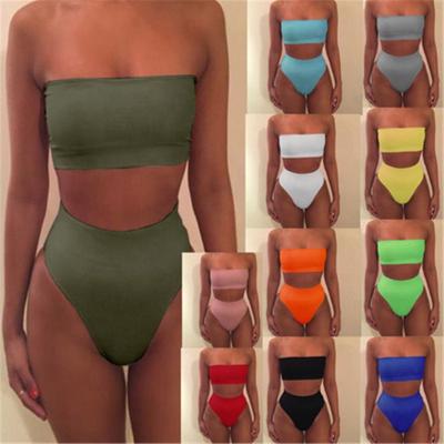 China Breathable Women Swimsuit Wetsuit Swimming Suit Bikini Set Swimwear Swim High Waist Thong Beach Swimwear for sale