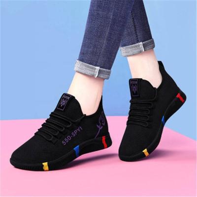 China Women Vulcanized Shoes Women Air Mesh Light Sneakers Female Flats Platform Spring Ferment Lace Up Sports Shoes MT050 for sale