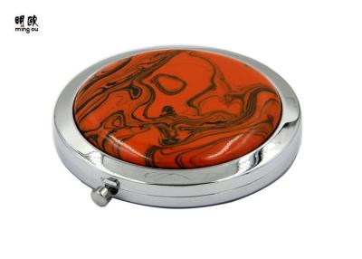 China Epoxy Sticker Portable Travel Makeup Mirror , Small Compact Vanity Mirror for sale