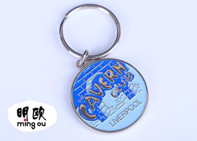 China Simple Sport Club Custom Metal Keyrings , Promotional Gift Items for sale