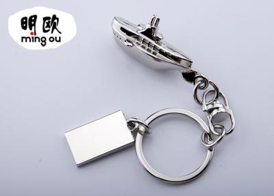 China 3D Boat Design Zinc Alloy Key Rings With Customized Logo Front Side for sale