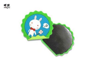 China Children Design Lovely Souvenir Fridge Magnets 3D Embossed White & Blue Logo for sale