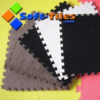 China 11.8X11.8in 1.0cm Dikke Eva Plush Polyester Area Rugs voor Woonkamer Te koop