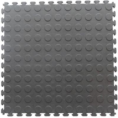 Κίνα Multi Colour Interlocking Vinyl Floor Tile 500*500mm Coin Surface For Use In Garages Workshop And Factories προς πώληση