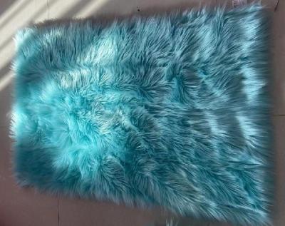 Cina Coperta molle eccellente blu-chiaro della pelliccia del Faux della peluche delle coperte di area del poliestere di 90x150cm in vendita