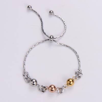 China FASHIONABLE Stainless Steel Non Tarnish Jewelry Ladies Beads Bracelets & Bangles Stainless Woman for sale