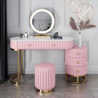 China With Drawer Factory Price Wholesale Makeup Table Dressing Table With Stool Mirror And Vanity Table Dresser for sale