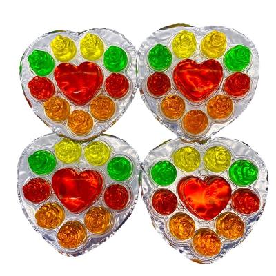 China Heart Rose Jelly Halal Fruit Jelly Sugar Free Pudding for sale