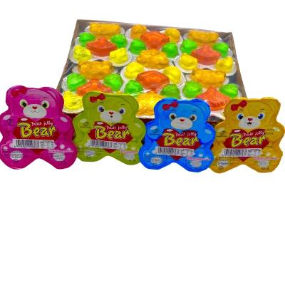 China 2022 Bear Fruit Jelly Bear Cup Pudding Animal Jelly Factory Jelly Candy Sugar Free 35g for sale