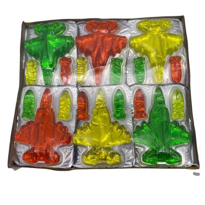 China Sugar-free jelly-o type airplane halal fruity shape jelly-o pudding for sale