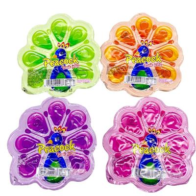 China OEM Sugar Free Jelly And Pudding Candy Peacock Fruit Jelly for sale