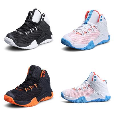 China New Round Boys Brand Basketball Shoes For Kids Sneakers Thick Non-slip Unique Kids Sports Shoes Kid Boy Athletic Shoes for sale