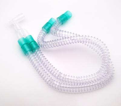 Cina Anesthesia smooth circuit PVC EVA pp circuit tube medical disposable breathing circuit for icu in vendita