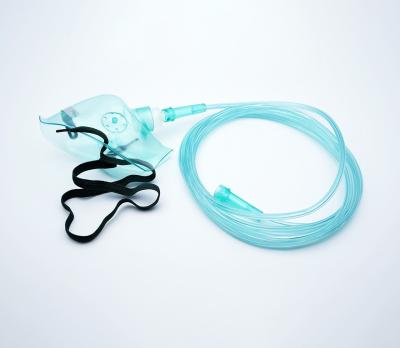 Cina Factory Price PVC Oxygen Mask Oxygen Mask Beauty Full Face Facial Oxygen Mask With Tubing in vendita