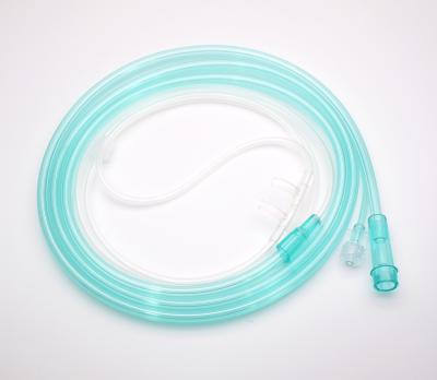 China High Flow PVC Disposable Nasal Oxygen Cannula co2/o2 Cannula Medical Nasal Gas Sampling Line CO2 Gas Sampling Line for sale