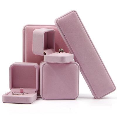 China 2022 Portable New Arrival Luxury Rose Velvet Earring Gift Jewelry Package Ring Packaging Boxes for sale