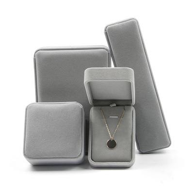 China Multifunctional Necklace Ring Earring Bracelet Gift Box Jewelry Package Velvet Jewelry For Wedding Jewelri Box for sale