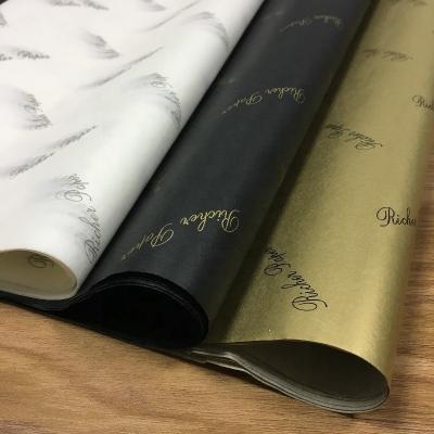 China Rustproof Luxury Custom Logo Printed Wrapping Cloth / Tissue Paper for sale