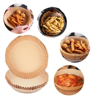 China Waterproof Disposable Air Fryer Air Fryer Baking Paper Liners Round Non-Stick Greaseproof Square Air Fryer Air Fryer Parchment Paper for sale