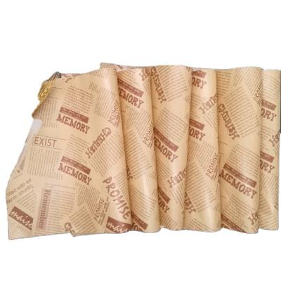 China China Supplier Custom Logo Anti-Curl Food Grade Papel De Alimentos Para Wrappers Kebab Paper Leakproof for sale