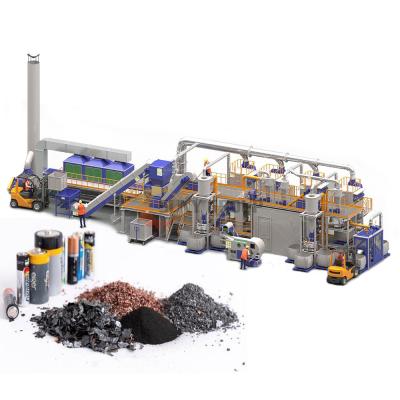 China PLC PC Touch Screen 2023 Lithium Battery Recycling Production Line Module Recycling Machine 200-1000KG/H for sale